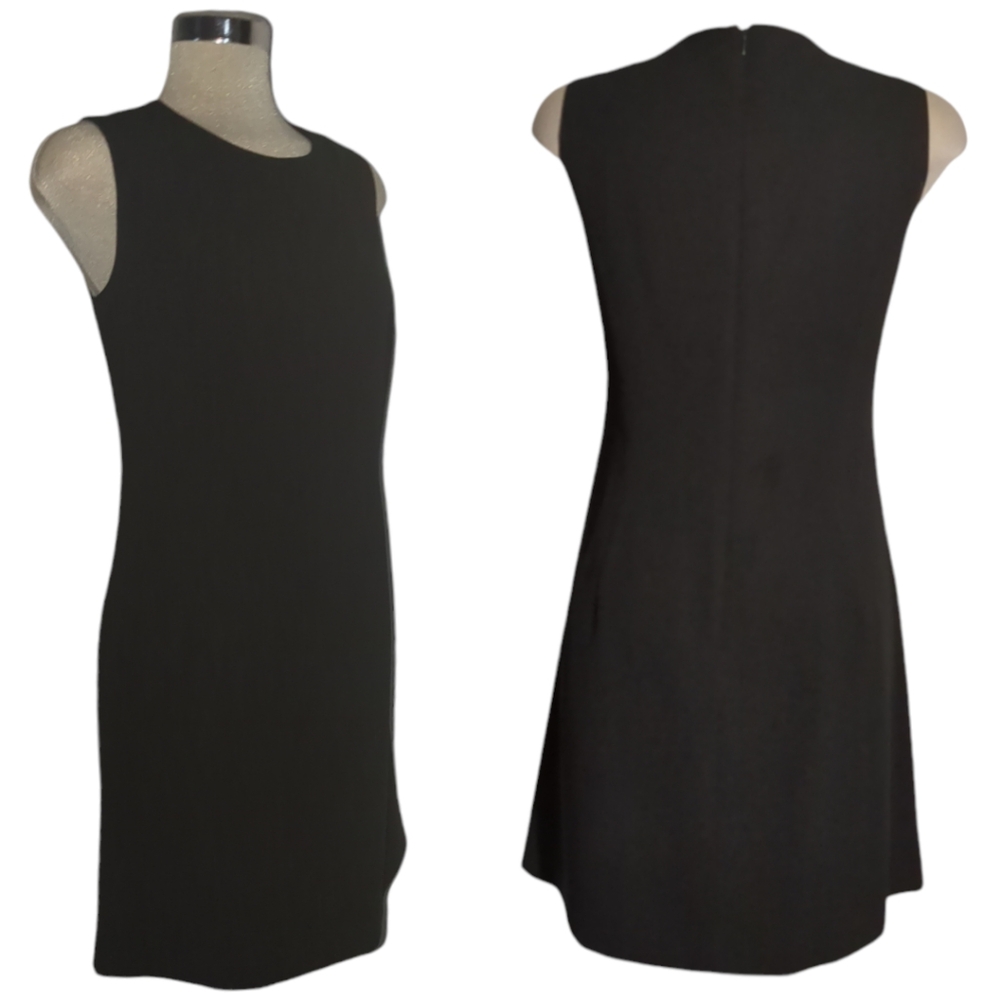 Isadora Dresses Black Sleeveless Sheath Dress Size M